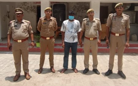 Hardoi: 25 हजार के इनामी गैंगस्टर को टड़ियावां पुलिस ने दबोचा