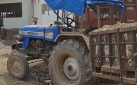 Hardoi : अवैध खनन पर पुलिस की बड़ी कार्रवाई, मिट्टी से भरी ट्रैक्टर-ट्रॉली जब्त होने से हड़कंप