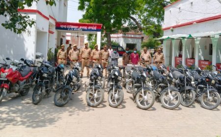 Hardoi: 25 चोरी के दोपहिया वाहनों के साथ अंतरजनपदीय वाहन चोर गिरोह का पर्दाफाश, तीन शातिर गिरफ्तार