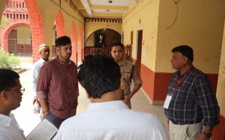 पुलिस भर्ती परीक्षा-2026: डीएम अनुनय झा और एसपी अशोक मीणा ने परीक्षा केंद्रों का किया संयुक्त निरीक्षण