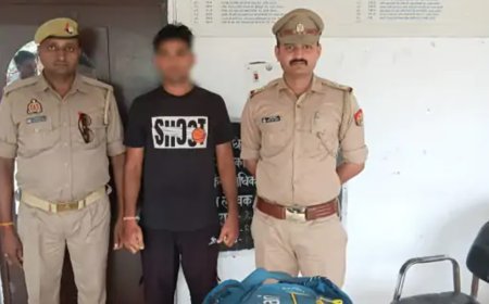 Hathras: देशी शराब तस्कर गिरफ्तार तीस क्वार्टर अवैध देशी शराब बरामद