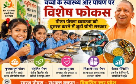 बच्चों के स्वास्थ्य और पोषण पर विशेष फोकस, पीएम पोषण व्यवस्था को दुरुस्त करने में जुटी योगी सरकार