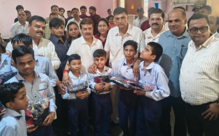 Kanpur : कानपुर अंध विद्यालय में 100 दृष्टिबाधित बच्चों को बांटे गए ट्रैकसूट, संस्था ने दिया हर संभव मदद का भरोसा