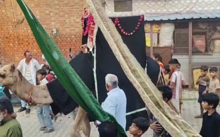 Sambhal : मोहर्रम की अज़ादारी में गूंजा या हुसैन- सम्भल में निकला परम्परागत मातमी जुलूस, अजादारों ने किया मातम