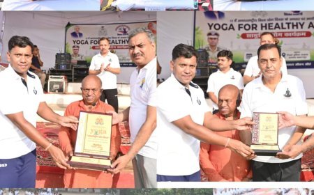 Saharanpur : पुलिस लाइन में मनाया गया अंतरराष्ट्रीय योग दिवस, 800 से अधिक पुलिसकर्मियों और परिजनों ने किया योगाभ्यास