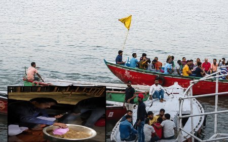 वाराणसी: गंगा नदी में नाव पर मांस पकाने और शराब पार्टी का वीडियो वायरल, 5 गिरफ्तार, बीजेपी पार्षद से जुड़ा लिंक