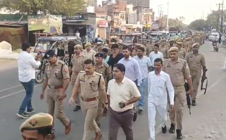 Sambhal : मुहर्रम को लेकर सम्भल पुलिस अलर्ट, 5 किलोमीटर फुट पेट्रोलिंग; 12 फीट से अधिक ऊंचे ताजियों पर रोक