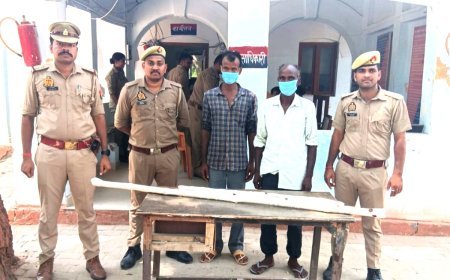 Hardoi : युवक की पीट-पीटकर हत्या का मामला, बेहटा गोकुल पुलिस ने दो आरोपियों को डंडे के साथ दबोचा