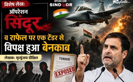 Special Article: ऑपरेशन सिंदूर व राफेल पर एक टेंडर से  विपक्ष हुआ बेनकाब 