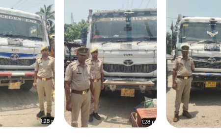 Saharanpur : सहारनपुर में अवैध खनन पर बड़ा एक्शन, पुलिस ने सीज किए 7 डम्फर