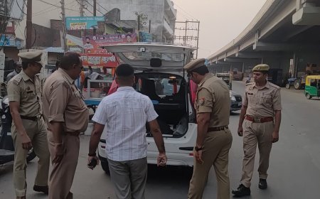 Deoband : पुलिस ने चलाया सघन वाहन चेकिंग अभियान, यातायात नियमों का उल्लंघन करने वालों के काटे चालान