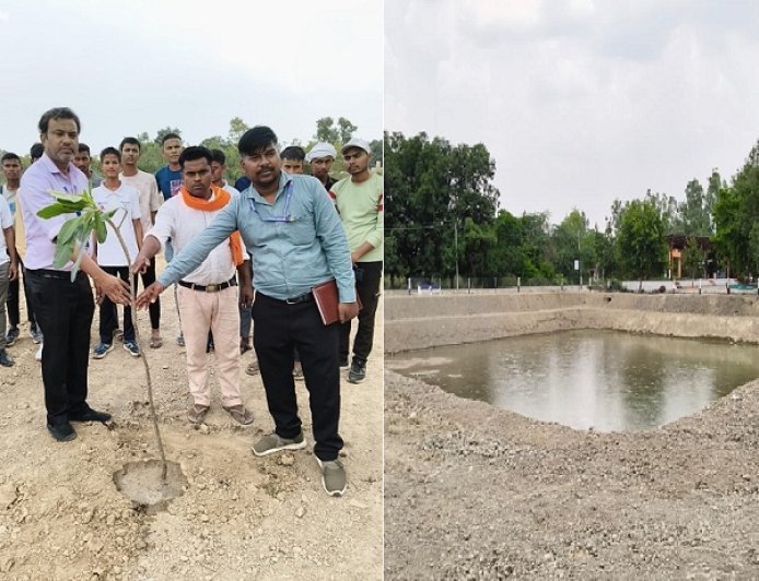 Hardoi: तालाबों के पुनर्जीवन से संवर रहा पर्यावरण, विश्व पर्यावरण दिवस पर हुआ पौधरोपण