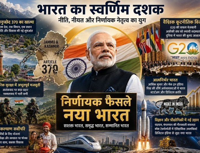 मोदीकाल में वैश्विक कूटनीतिक विजय से लेकर आत्मनिर्भरता के नए कीर्तिमान तक, आधुनिक इतिहास में भारत की उपलब्धियों का संपूर्ण सफरनामा