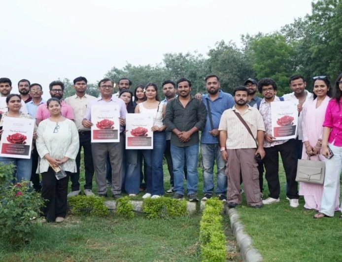 Lucknow : 40 डिग्री तापमान में भी एलडीए के रोज गार्डेन में खिलखिला रहे गुलाब 