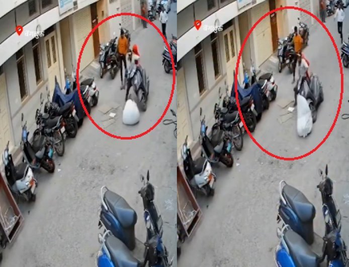 मोबाइल छीनकर स्कूटी से भाग रहे व्यक्ति की मौत, दिल की बीमारी का था मरीज, 250 मीटर भागने के बाद ...