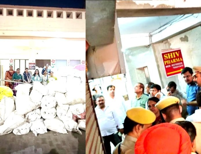 Agra : आगरा में नकली और एक्सपायर्ड दवाओं के बड़े नेटवर्क का भंडाफोड़, 3.63 करोड़ रुपये की दवाएं जब्त और 8 गोदाम सील