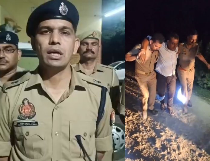 Sambhal : मासूम से दरिंदगी करने वाला पुलिस मुठभेड़ में गिरफ्तार, पैर में गोली लगने के बाद चढ़ा कानून के शिकंजे में
