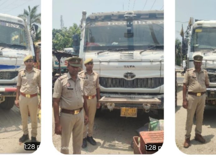 Saharanpur : सहारनपुर में अवैध खनन पर बड़ा एक्शन, पुलिस ने सीज किए 7 डम्फर