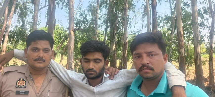Sitapur : पुलिस और हत्यारोपी के बीच मुठभेड़, गर्भवती प्रेमिका की हत्या का मुख्य आरोपी विशाल पाल पैर में गोली लगने से घायल