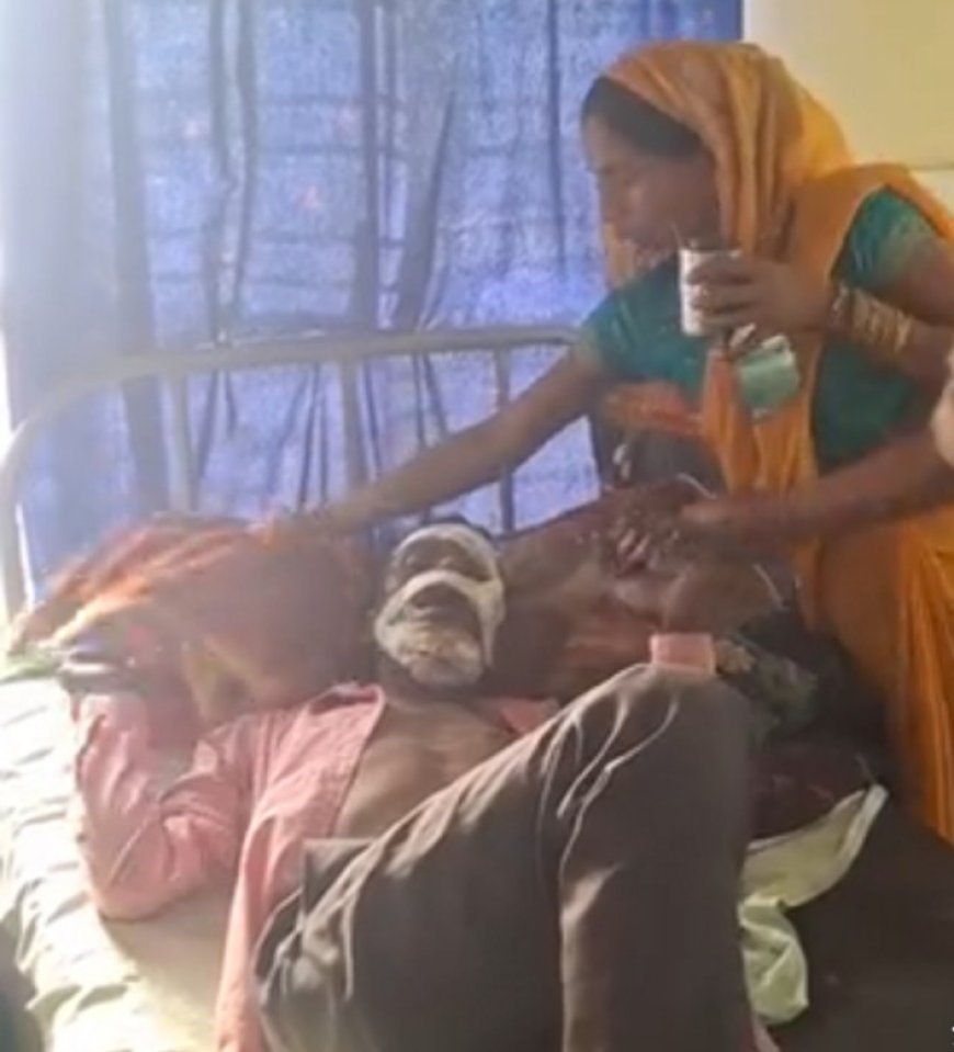 Hardoi : रिश्तेदार के अंतिम संस्कार से लौट रहे बाइक सवार की गाड़ी मुड़ते समय पलटी, हालत चिंताजनक