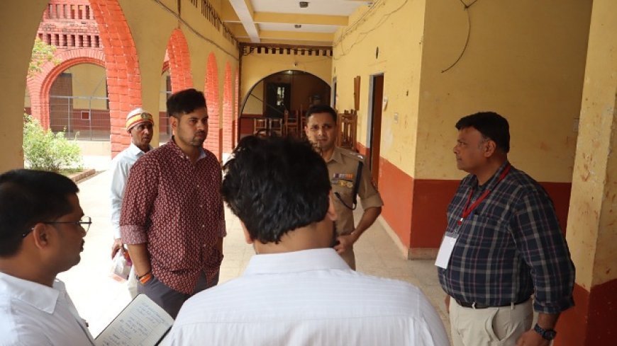 पुलिस भर्ती परीक्षा-2026: डीएम अनुनय झा और एसपी अशोक मीणा ने परीक्षा केंद्रों का किया संयुक्त निरीक्षण