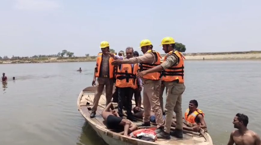 Hardoi: नदी के किनारे हुआ मॉक ड्रिल का आयोजन, प्रशासन द्वारा बताए गए आग एवं पानी में डूबने से बचने के तरीके