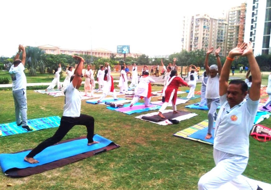 Hardoi International Yoga Day: हरदोई में अंतरराष्ट्रीय योग दिवस पर सामूहिक योगाभ्यास, अमित चौहान ने दैनिक जीवन में योग अपनाने की अपील की