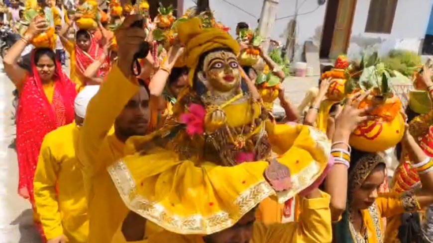 Sambhal : कल्कि नगरी सम्भल में निकली भव्य कलश यात्रा, 8 दिवसीय श्रीमद् भागवत कथा का शुभारंभ, हजारों श्रद्धालु होंगे शामिल