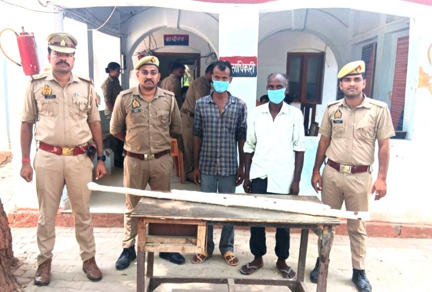 Hardoi : युवक की पीट-पीटकर हत्या का मामला, बेहटा गोकुल पुलिस ने दो आरोपियों को डंडे के साथ दबोचा