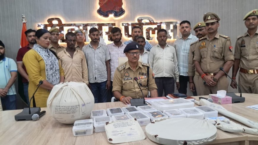 Sitapur : मछरेहटा पुलिस और एसओजी को बड़ी कामयाबी, पांच शातिर चोरों को कार, अवैध हथियार और लाखों के जेवरात के साथ दबोचा