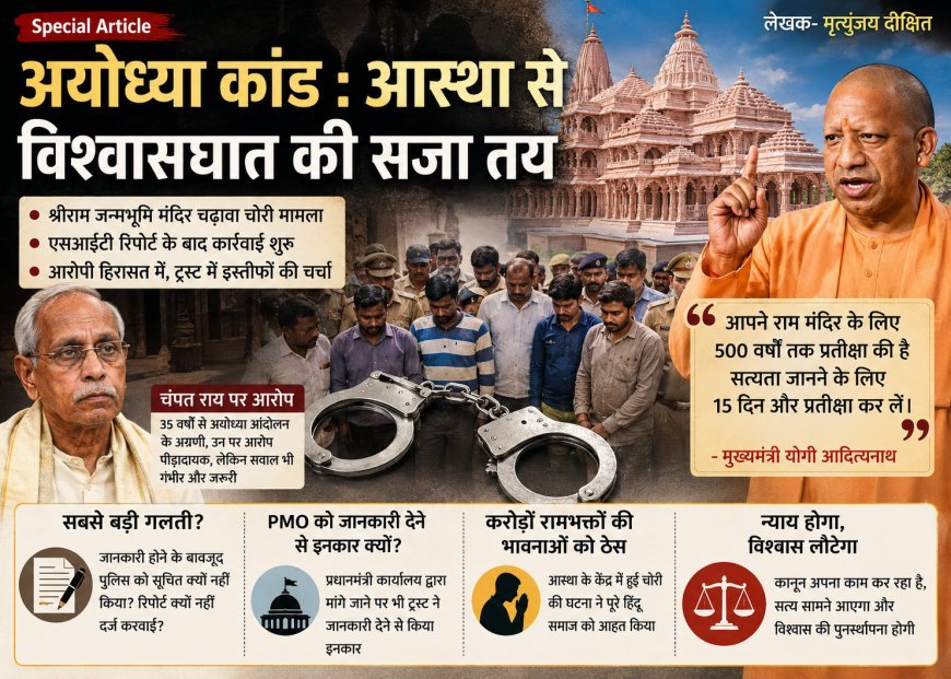 Special Article : चढ़ावा चोरी प्रकरण- होने लगा दूध का दूध और पानी का पानी