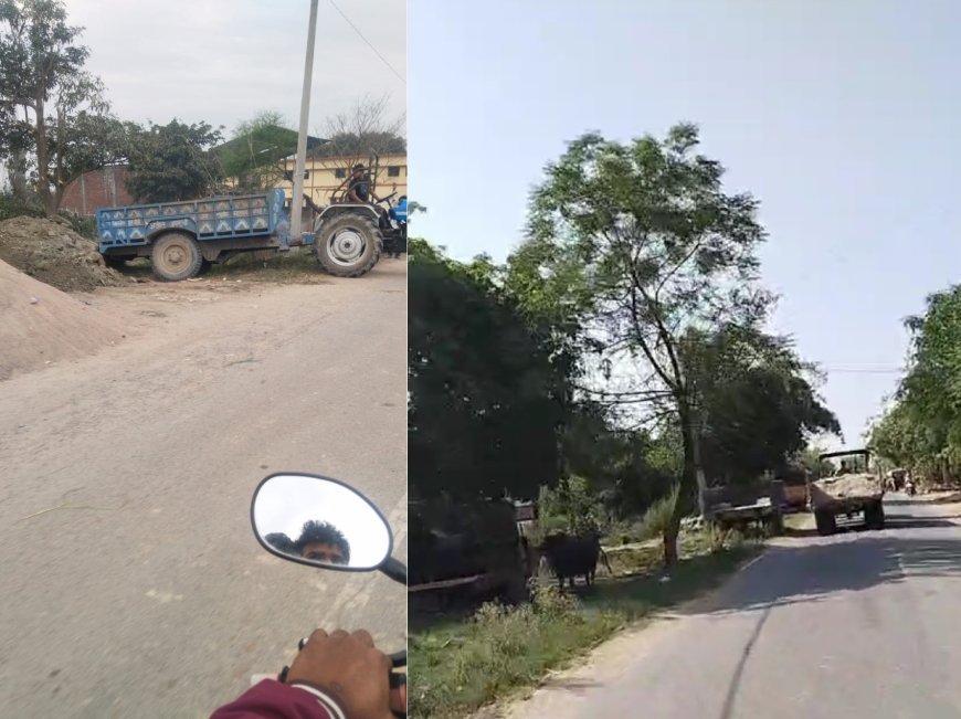 Hardoi : अरवल थाना क्षेत्र के दर्जनों गांवों में धड़ल्ले से चल रहा अवैध खनन, पुलिस और खनन विभाग की भूमिका पर उठे सवाल