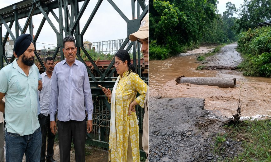 Bazpur Rain Update: बाजपुर के झारखंडी में पहली बारिश में ढहा अस्थाई पुल, लेबड़ा नदी का पानी चकरपुर में घुसा, एसडीएम ने किया निरीक्षण