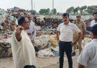 बसंतपुर एमआरएफ प्लांट पहुंचे डीएम, कूड़े का अंबार देख अधिकारियों को लगाई फटकार