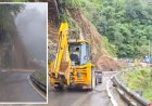 Mussoorie: बारिश का फिर कहर- दूसरी बार मलबे में समाया 'पानी वाले बैंड' का रेस्टोरेंट, मसूरी-देहरादून मार्ग पर भूस्खलन से लगा जाम
