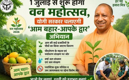 1 जुलाई से शुरू होगा वन महोत्सव, योगी सरकार चलाएगी 'आम बहार-आपके द्वार' अभियान