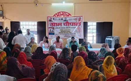 सीडीओ ने ग्रामीण चौपाल में सुनी जनसमस्याएं, स्कूल, आरआरसी सेंटर, गौशाला और सीएचसी का किया निरीक्षण