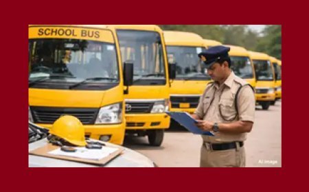 हरदोई में स्कूल वाहनों पर सख्ती: 5 का चालान, 3 वाहन सीज; कई स्कूलों के वाहन बिना वैध दस्तावेज मिले