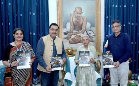 Prithvi 2026: भारत का पहला पुराविज्ञान फिल्म महोत्सव लखनऊ में, राज्यपाल ने किया ब्रोशर लॉन्च