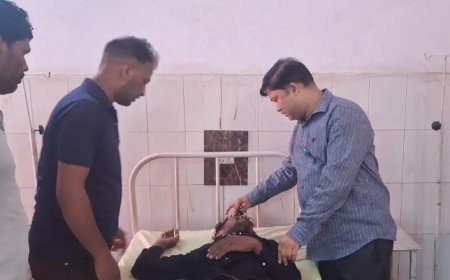 Hardoi: सड़क हादसे में बाइक और साइकिल सवार दो युवक गंभीर रूप से घायल