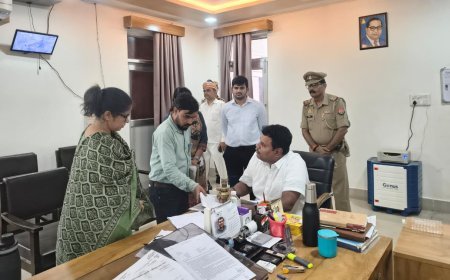 सीतापुर जिलाधिकारी का महोली तहसील में औचक निरीक्षण, रजिस्टरों में मिली कमियों पर अफसरों को फटकार