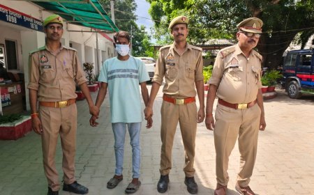 हरदोई में पुलिस का बड़ा एक्शन: गैंगस्टर एक्ट का आरोपी गिरफ्तार, लंबे समय से चल रहा था फरार