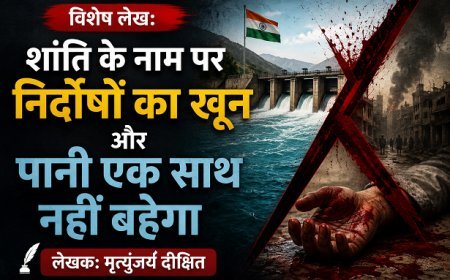 Special Article: शांति के नाम पर निर्दोषों का खून और  पानी एक साथ नहीं बहेगा 