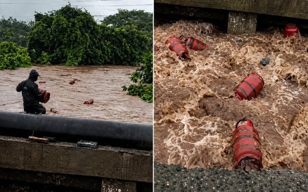 Raigad LPG Cylinder Video: महाराष्ट्र के रायगढ़ में नदी में बहे 3000 एलपीजी सिलिंडर, प्रशासन ने जारी की सख्त चेतावनी