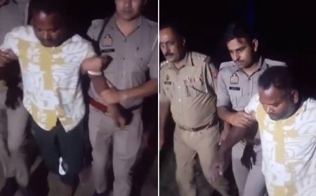 Ballia: बिजली के तार चोरी करने वाले 5 बदमाश  पुलिस मुठभेड़ के बाद  गिरफ्तार।