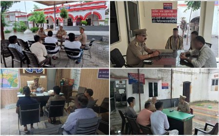 सहारनपुर में मूसलाधार बारिश के बीच पुलिस की जनसुनवाई: थानों में सुनी गई फरियादियों की समस्याएं, एसएसपी के निर्देश पर त्वरित कार्रवाई