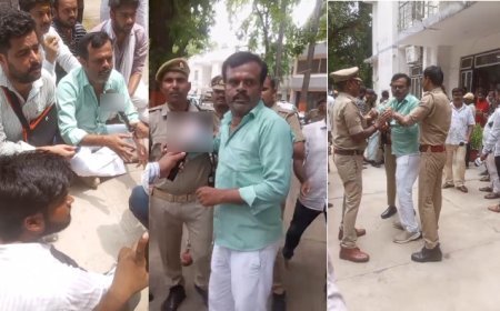 बलिया में कैबिनेट मंत्री संजय निषाद के दौरे पर भारी हंगामा, कांग्रेस कार्यकर्ताओं ने काले झंडे दिखाकर किया विरोध