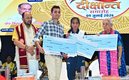 कानपुर सीएसजेएमयू का 41वां दीक्षांत समारोह: राज्यपाल आनंदीबेन पटेल ने बांटी डिग्रियां, बेटियों ने जीते सबसे ज्यादा मेडल