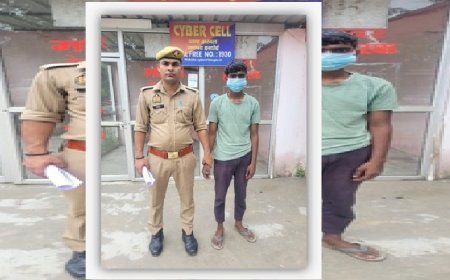 Hardoi: पंपिंग सेट चोरी के आरोप में युवक गिरफ्तार, पंपिंग सेट बरामद