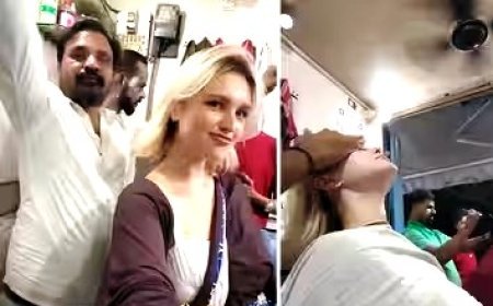 Delhi Local Salon: भारत घूमने आई रूसी महिला ने पुरुषों के सैलून में कराया फेस मसाज, वीडियो वायरल